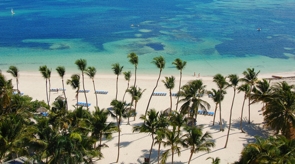 View on the beach